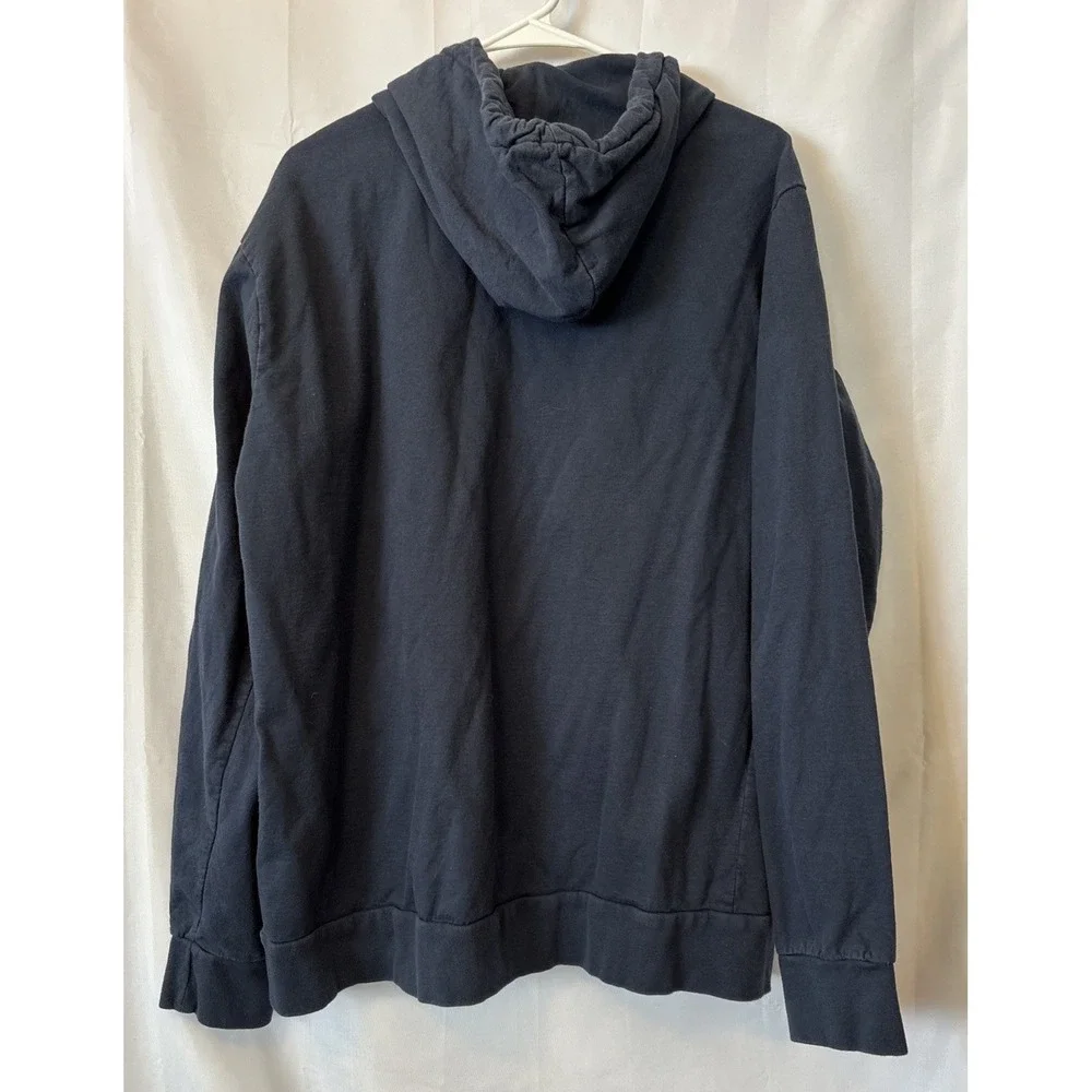 Y2k Quiksilver Zip Up Blue‎ Hoodie Size XXLarge
